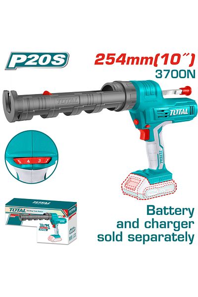 TOTAL 20v battery silicone gun without battery and charger