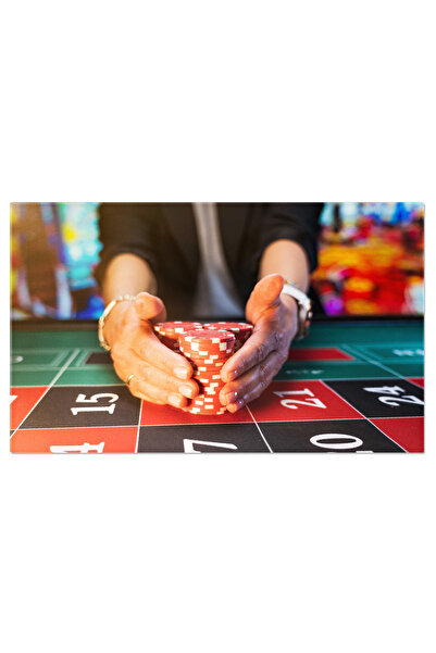 StoryGift Romania Tablou Canvas Jucatoare La Ruleta - Castiguri Si Adrenalina Jocului