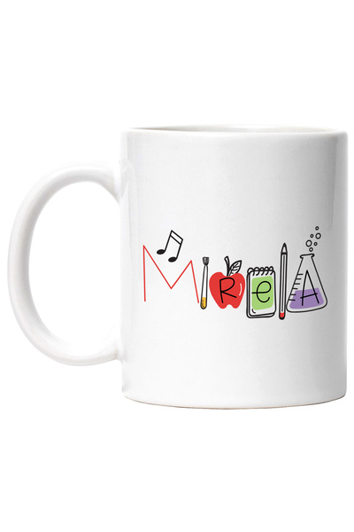 StoryGift Romania Cana Cu Numele Mirela, Scoala, Chimie, Materii, Algebra, Ge...