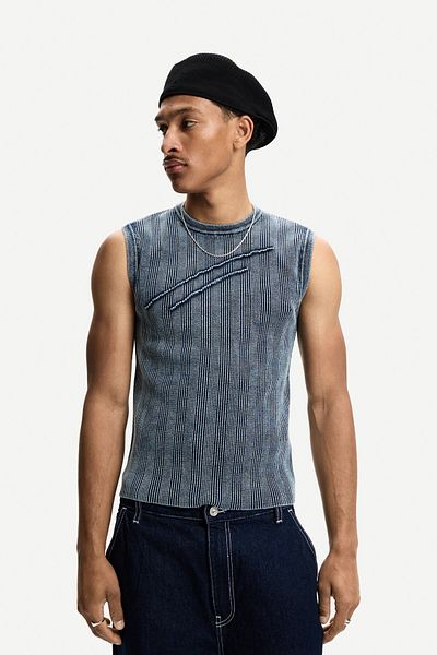 Bershka Faded-effect gilet
