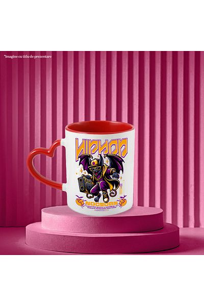 StoryGift Romania Hip Hop mug night bat gangster with fun speaker, 330ml, Ceramic with Handles, With,STG.
