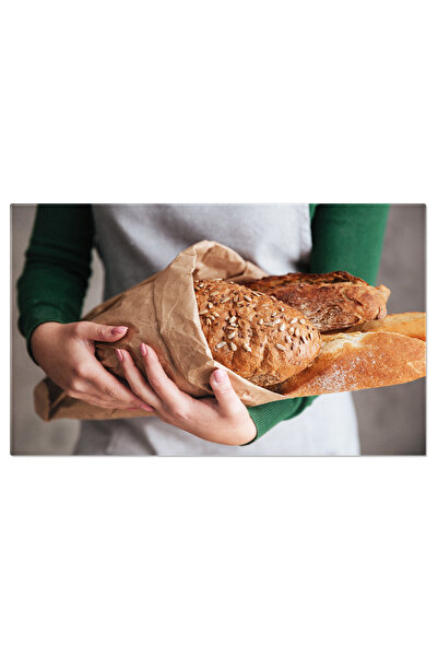 StoryGift Romania Tablou Canvas Foto Cu Paine Paine, Bucatarie, Culoare, Sana...