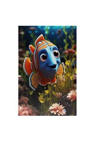 StoryGift Romania Tablou Canvas: Copilul Lui Nemo Si Dory Acvariu, Decor De Acvariu, Planta Acvatica, Arta, Pest