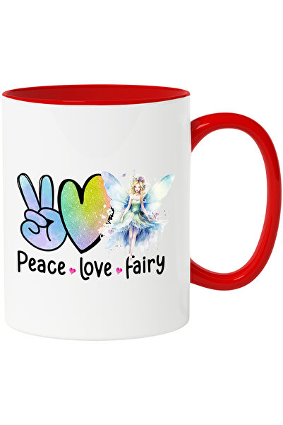 StoryGift Romania Cana Cu Zana Cu Mesajul "peace, Love, Fairy", Semnul Victor...