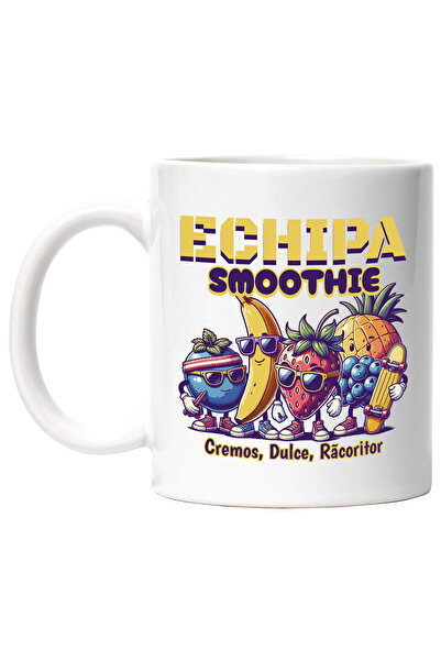 StoryGift Romania Cana Echipa Smoothie_ Cremos, Dulce, Racoritor, 330ml, Cera...