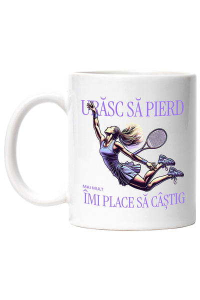 StoryGift Romania Cana Fata Sarint Jucatoare De Tenis, Text Motivational Uras...