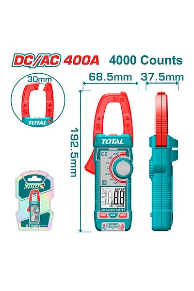 TOTAL Digital Clamp Meter DC/AC 400A