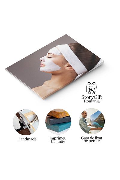 StoryGift Romania Tablou Canvas Ingrijirea Tenului - Tratament Facial Cu Masca