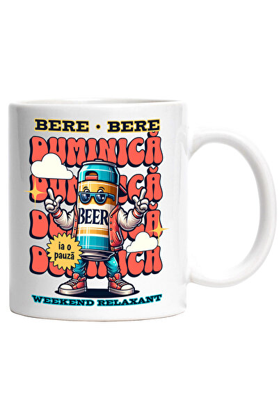 StoryGift Romania Cana Weekend Relaxant. Duminica Sticla De Bere, 330ml, Cera...