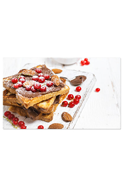 StoryGift Romania Tablou Canvas - Desert Culinare - Prajituri Cu Ciocolata Si Fructe