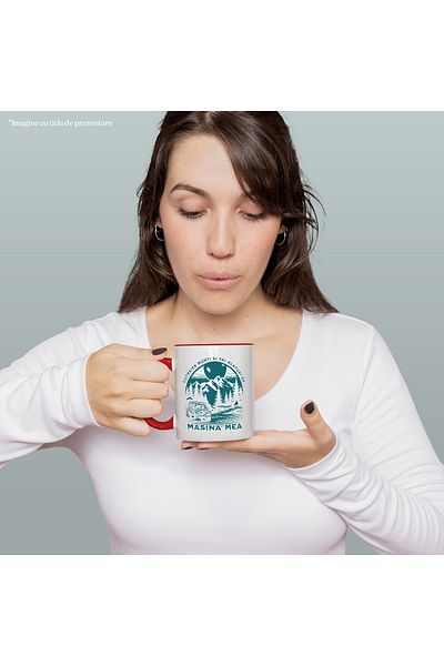 StoryGift Romania Mug I travel mountains and valleys with my adventure car, 330ml, Ceramic with Man, With, STG
