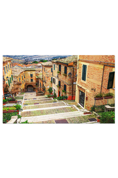 StoryGift Romania Tablou Canvas: Arhitectura Si Flori: Calatorie Si Istorie