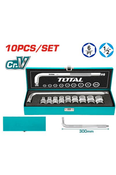 TOTAL 1/2" Metal Pill Box Set 10pcs/set