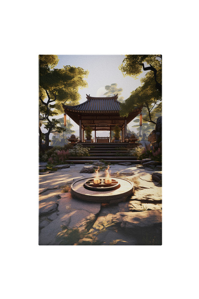 StoryGift Romania Tablou Canvas: Loc Linistit Pentru Meditatie Japanese Style...