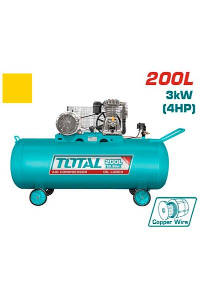 TOTAL 200l 4hp air compressor