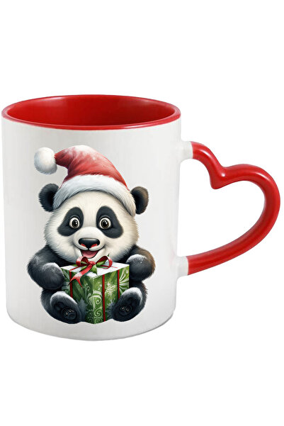 StoryGift Romania Cana Cu Un Urs Panda Care Poarta O Caciula De Craciun | Ilu...