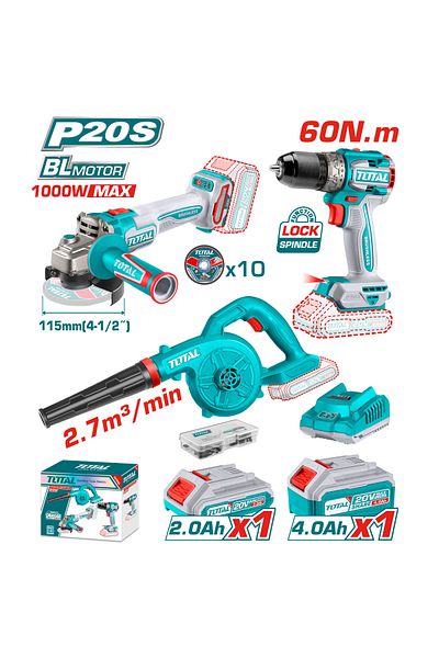TOTAL 20v battery kit