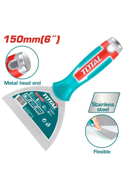 TOTAL 6" Rubber Hand Putty Knife