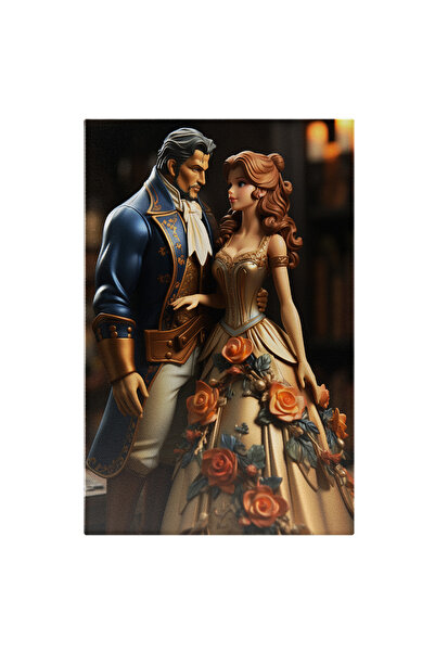 StoryGift Romania Tablou Canvas: Papusi Frumoasa Si Bestia Animatie, Arta, Cr...