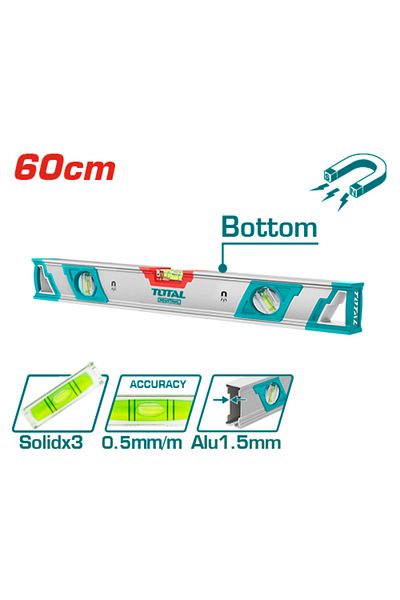 TOTAL First class aluminum water level 60cm