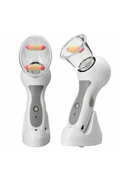 MACVI Aparat de Masaj Anticelulitic cu Vacuum Macvi®, LED, Reglaj Putere, Pentru Brate, Abdomen, Solduri