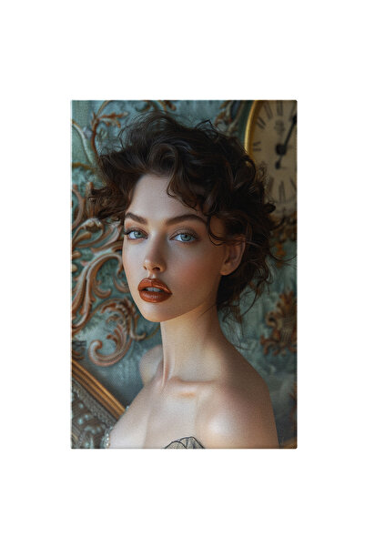 StoryGift Romania Tablou Canvas: Calmul Femeii Din Portretul Curat Atingerea ...