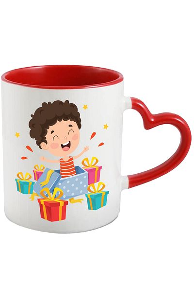 StoryGift Romania Cana Cu Cutii De Cadou, Panglica, Funda, Stele, Copil, Aniversare, Multicolor 33, Cu ,stg