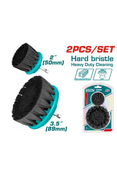 TOTAL 2pcs/set Black Coarse Cleaning Brush Set