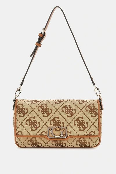 Guess Cırce Flap Shoulder Bag Women Brown Shoulder Bag Hwjo9642190-Ltl