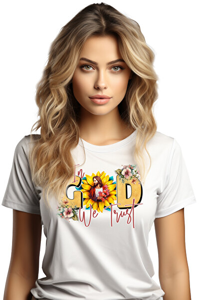 StoryGift Romania Tricou Femei Cu Domnul Iisus Hristos Cu Mesajul "in God We ...