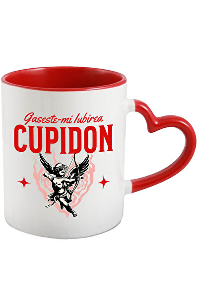 StoryGift Romania Cana Cu Cupidon Inger In Aer Text Gaseste-mi Iubirea Cupido...
