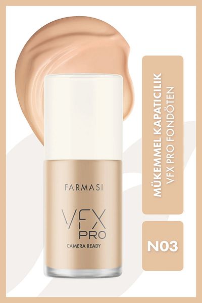 Farmasi Vfx Pro Camera Ready Foundation N03 30 ml