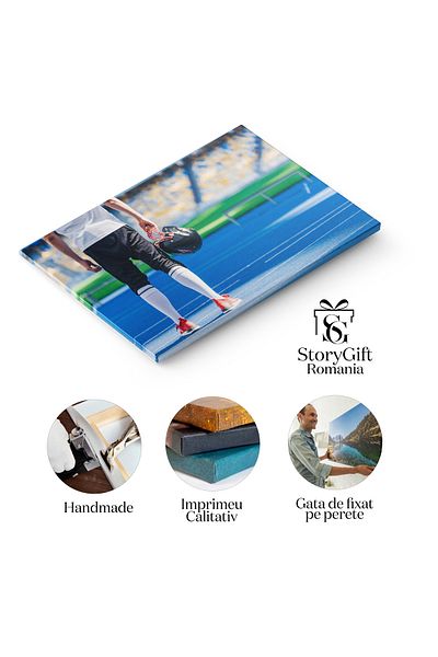 StoryGift Romania Tablou Canvas - Spiritul Fotbalului American: Echipament Si Dedicatie - Athlete, Helmet, Olympi