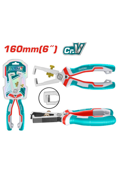 TOTAL قشارة اسلاك يد ربر نوع اول 6"