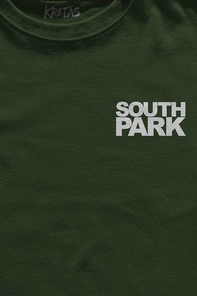 Kretas Μπλουζάκι Unisex Χακί South Park Kenny Cartman Kyle Stan Ταινία Τηλεοπτικής Σειρά Μίνιμαλ μπλουζάκι με στάμπα μπροστά