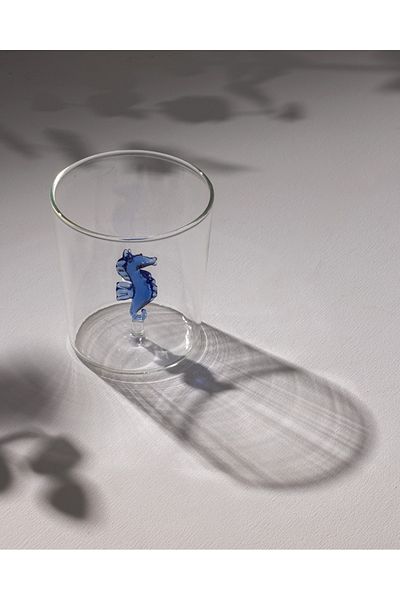 Madame Coco Violet Borosilicate Glass Cup - Blue - 350 ml