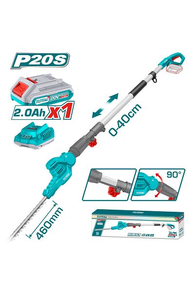TOTAL 20v battery branch trimmer, one battery and charger