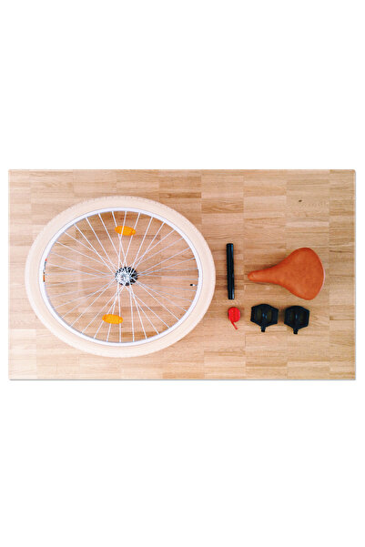 StoryGift Romania Tablou Canvas - Componente De Bicicleta: Detalii La Sol