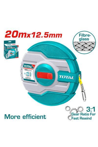 TOTAL 20mx12.5mm Round Fiber Meter