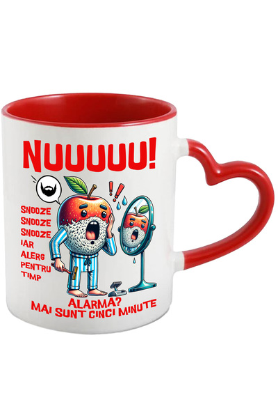 StoryGift Romania Cana Alarma_ Mai Sunt 5 Minute Dimineata Trezirea, 330ml, C...