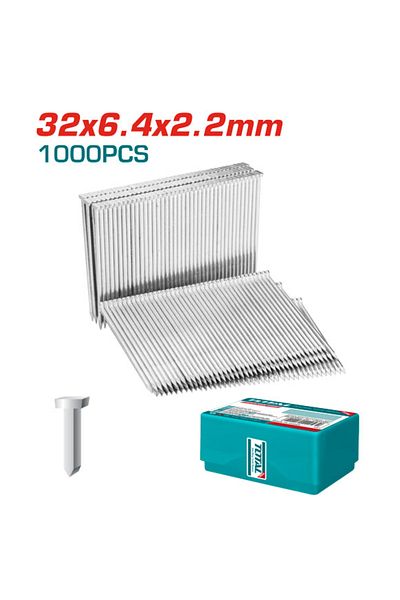 TOTAL 32mm Staple Nail 1000pcs Steel