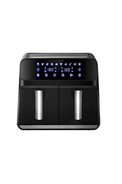 MACVI Friteuza Dubla Fara Ulei ,Macvi® , 8L , Tehnologie Smart Sensing, Programe Smart Chef Automate