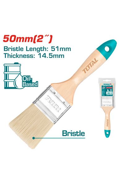 TOTAL 2" wooden handle paint brush