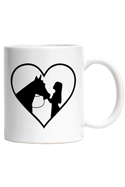 StoryGift Romania Cana Cu O Inimioara Si Pentru Fetele Care Iubesc Caii Cu Ma...