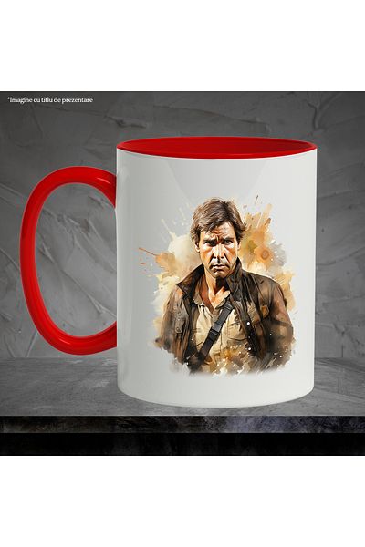 StoryGift Romania Han Solo, Harrison Ford, Star Wars Mug, Multicolor 330 ml, Ceramic, With, STG
