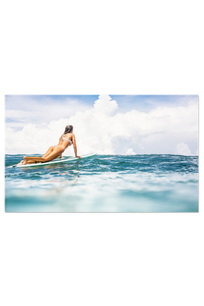 StoryGift Romania Tablou Canvas Surfing Toata Ziua, Surf, Plaja, Ocean, Femei...