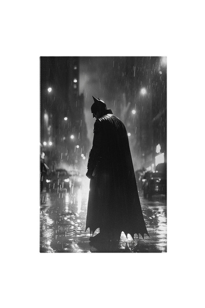 StoryGift Romania Tablou Canvas: Supereroul Batman Sta Cu Spatele Cu Pelerina...