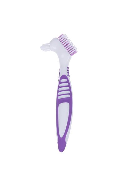 Choice 1pcs Brush Denture Cleaning Brush False Teeth Brush Soft Multi-layered Bristles Oral Care Rubber Han