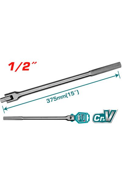 TOTAL Long handle 1/2" movable head