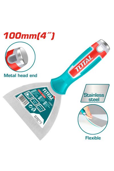 TOTAL 4" Rubber Hand Putty Knife
